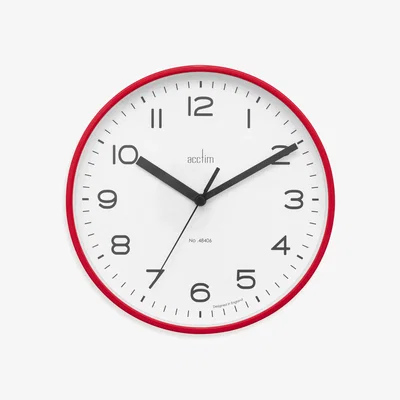 Dunelm Acctim Runwell Small Wall Clock Red