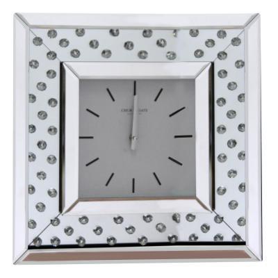 Dunelm Churchgate Bling 40cm Silver Wall Clock Silver