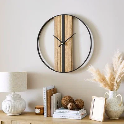 Dunelm Bryant Industrial Round Wall Clock