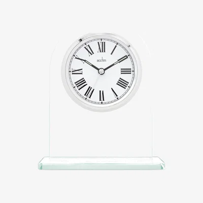 Dunelm Acctim Adelaide Quartz Mantel Clock Silver