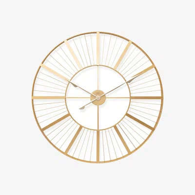 Dunelm Acctim Gardner Large Indoor Outdoor Wall Clock Gold
