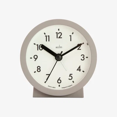 Dunelm Acctim Gaby Small Alarm Clock Mocha