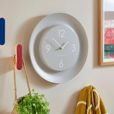 Dunelm Elements Pearson Wall Clock Stone