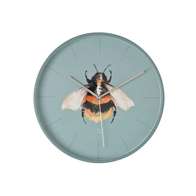 Dunelm Meg Hawkins Bee Wall Clock Blue