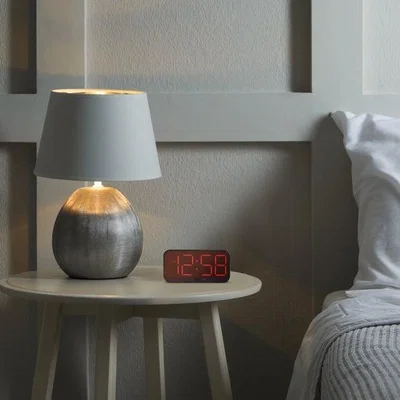 Dunelm Acctim Silas Digital LED Alarm Clock