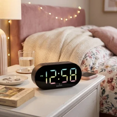 Dunelm Acctim Lyra 2 Colour Fade LED Alarm Clock