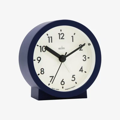 Dunelm Acctim Gaby Small Alarm Clock Midnight (Blue)