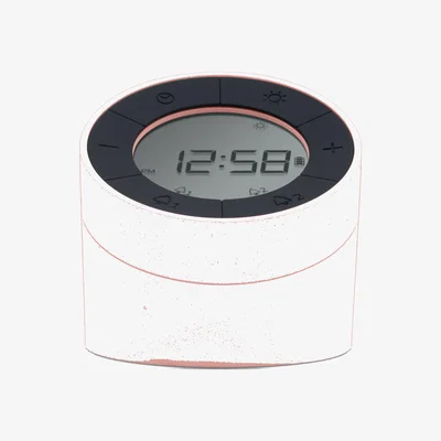 Dunelm Acctim Jowie Dual Digital Alarm Clock Pink