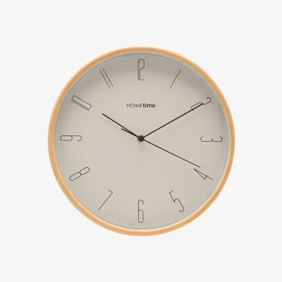 Dunelm Hometime Bamboo Round Wall Clock