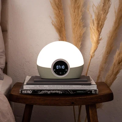 Dunelm Lumie Bodyclock Spark 100 Digital Alarm Clock White