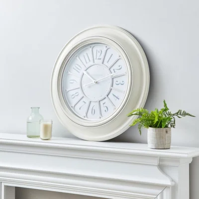Dunelm Churchgate Cream & Champagne Round Wall Clock