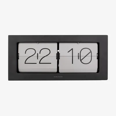 Dunelm Karlsson XL Boxed Flip Mantel Clock
