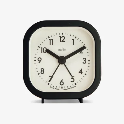 Dunelm Acctim Robyn Mini Alarm Clock Black