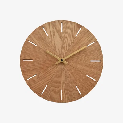 Dunelm Interval Sunburst Wooden Wall Clock
