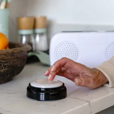 Dunelm Ravencourt Talking Button Alarm Clock