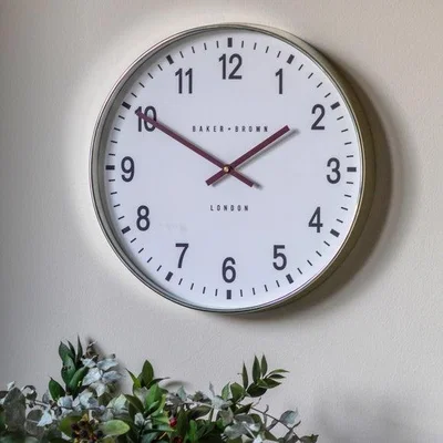 Dunelm Cedar & Sage Cambridge Round Wall Clock