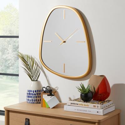 Dunelm Gold Pebble Clock Gold
