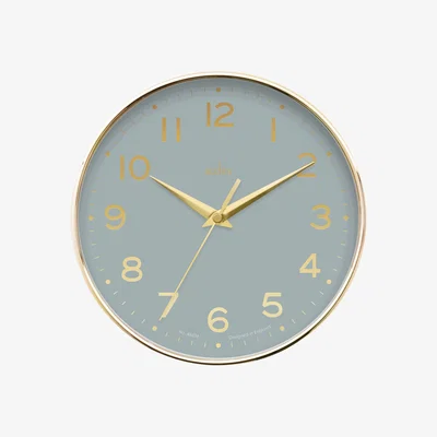Dunelm Acctim Rand Gold Wall Clock Blue