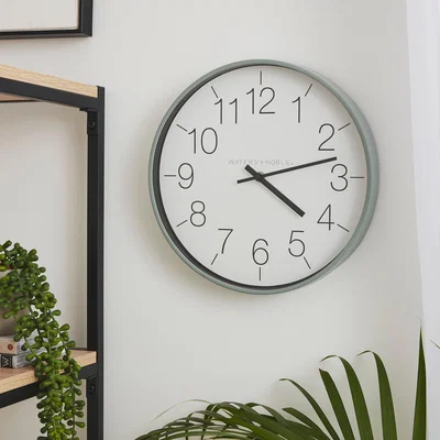 Dunelm Modern Wall Clock 30cm Lilypad