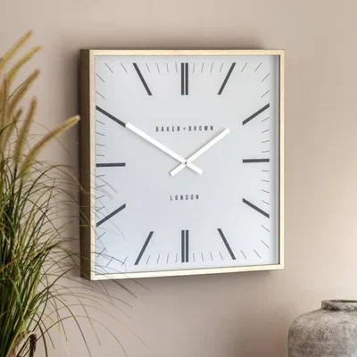 Dunelm Cedar & Sage Penhurst Square Wall Clock