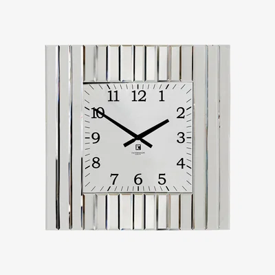 Furniture Village Metropolis Wall Clock - Silver