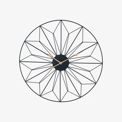 Furniture Village Geo Black Wall Clock