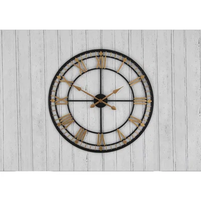Furniture Village Antique Metal Wall Clock - Gold
