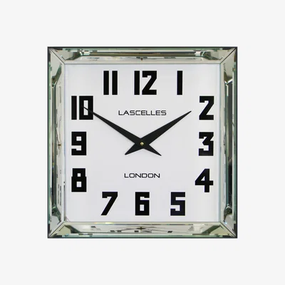 Furniture Village Manhattan Mirror Clock - Silver