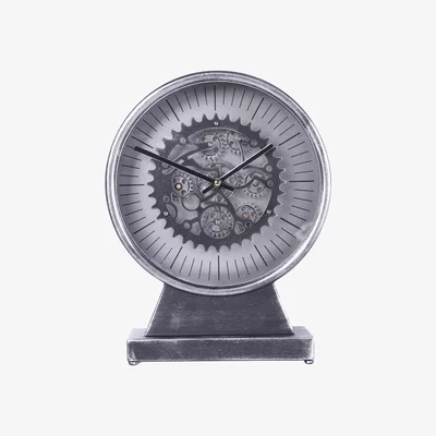 Furniture Village Palladium Mantel Clock - Nickel