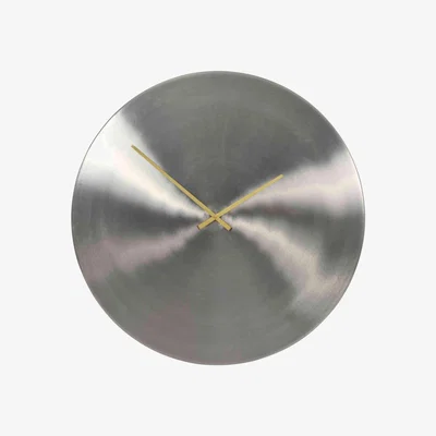 Furniture Village Lode Silver Wall Clock