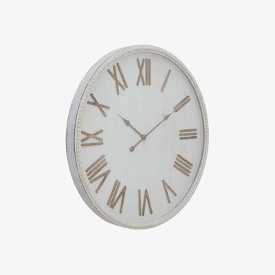 Furniture Village Rustic Beaded White Clock