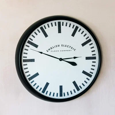 Graham & Green Black English Electric Clock