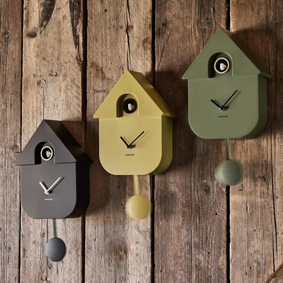 Graham & Green Dark Blue Cuckoo Wall Clock
