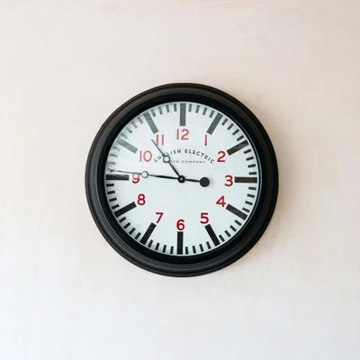Graham & Green Large Black Wall Clock