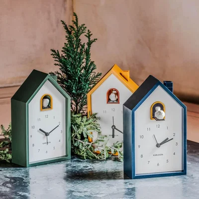 Graham & Green Graham and Green Alarm Cuckoo Clock - Dark Blue