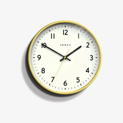 Habitat Jones Jam Wall Clock Cheeky - Yellow