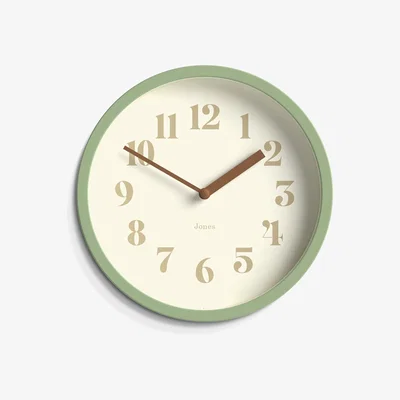 Habitat Jones Clocks Modern Analogue Wall Clock - Green