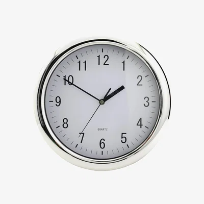Habitat Habitat Quartz Wall Clock - Chrome