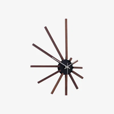 Habitat Habitat Spectrum Walnut Spoke Wall Clock