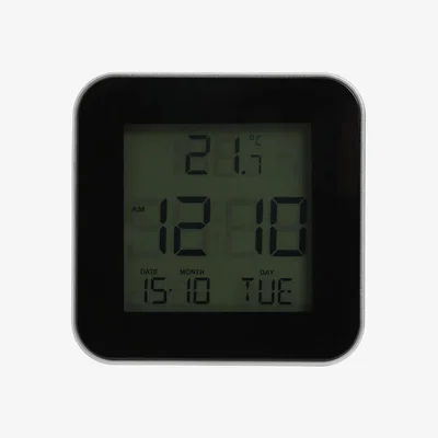 Habitat Habitat LCD Display Digital Alarm Clock - Silver