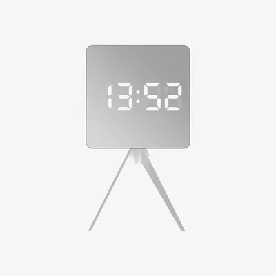 Habitat Space Hotel Droid LED Digital Alarm Clock - Silver