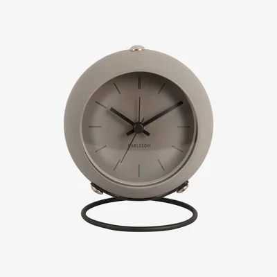 Habitat Karlsson Nirvana Globe Analogue Alarm Clock - Warm Grey
