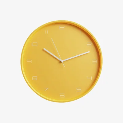 Habitat Habitat Mid Century Wall Clock - Mustard