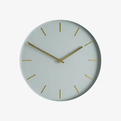 Habitat Habitat Bourke Metal Wall Clock - Grey