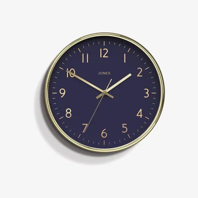 Habitat Jones Clocks Studio Analogue Wall Clock - Gold