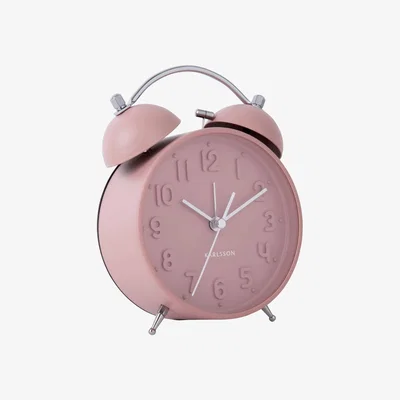 Habitat Karlsson Iconic Analogue Alarm Clock - Faded Pink