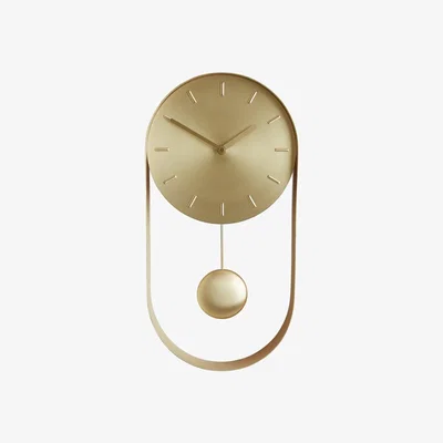 Habitat Habitat Metro Gold Pendulum Wall Clock