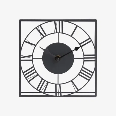 Habitat Habitat Metal Mantel Clock - Black