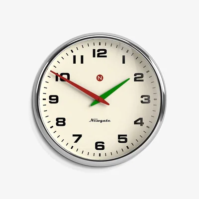 Heal's Newgate Superstore Wall Clock Chrome