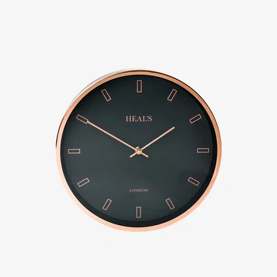 Heal's Heal's Clock Black & Copper - Heal's UK Furniture